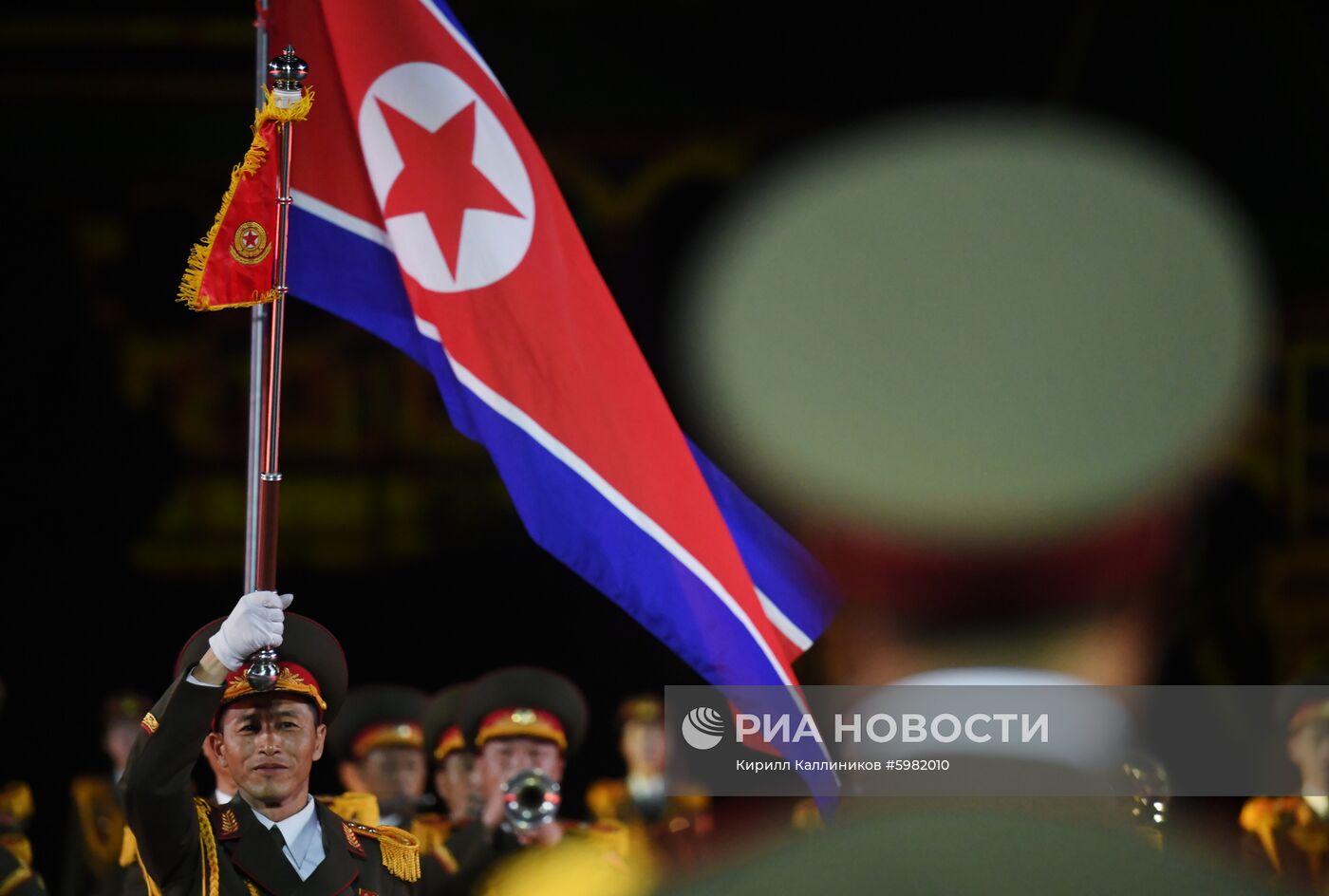 Репетиция парада участников фестиваля "Спасская башня"