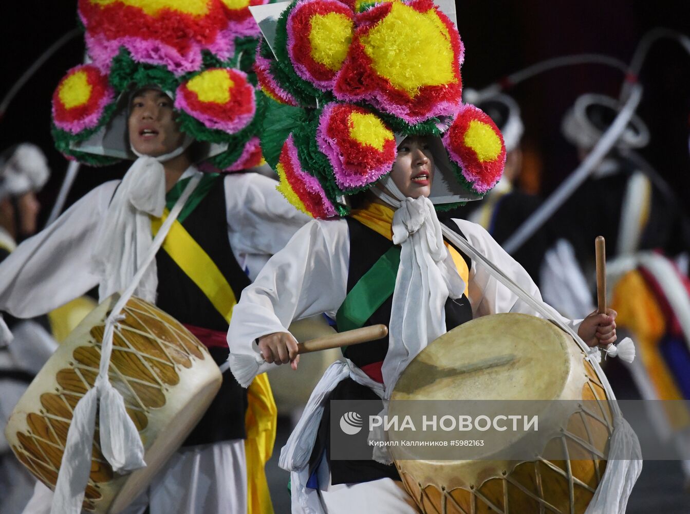 Репетиция парада участников фестиваля "Спасская башня"