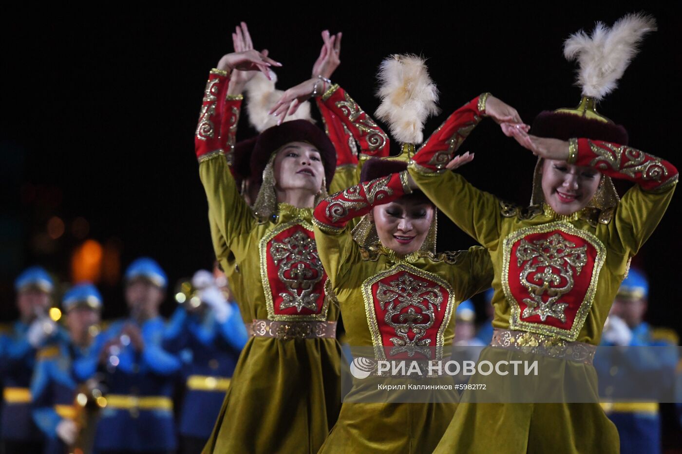 Репетиция парада участников фестиваля "Спасская башня"