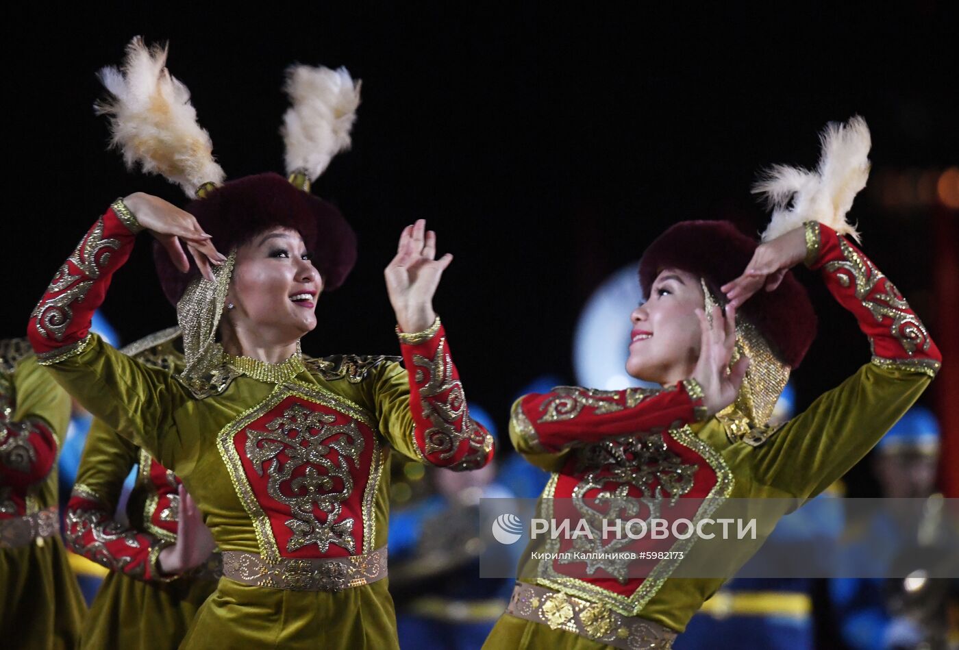 Репетиция парада участников фестиваля "Спасская башня"