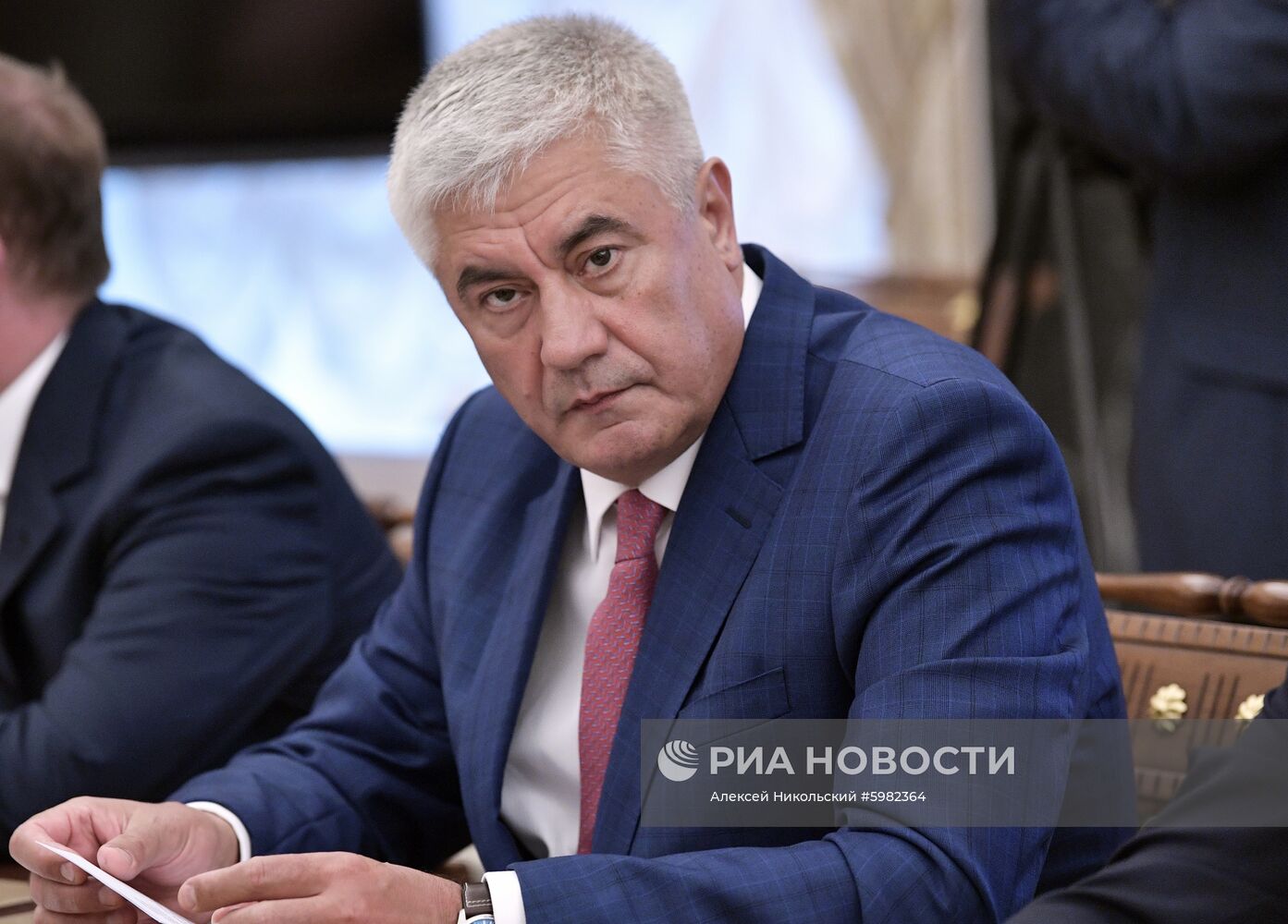 Президент РФ В. Путин провел заседание Совбеза РФ