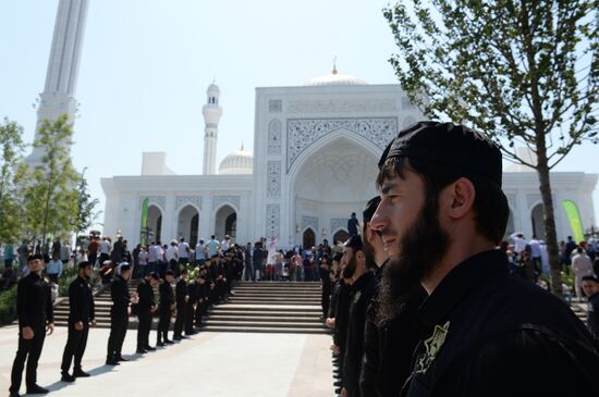 Открытие мечети имени пророка Муххаммеда в Шали