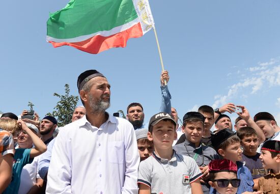 Открытие мечети имени пророка Муххаммеда в Шали