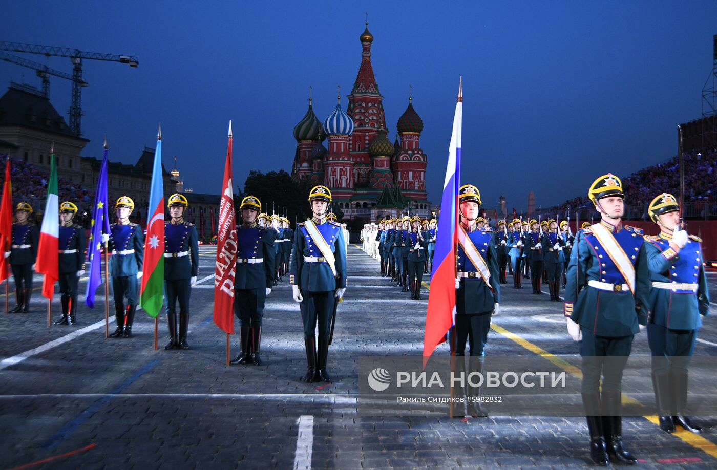 Церемония открытия фестиваля "Спасская башня"