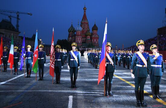 Церемония открытия фестиваля "Спасская башня"