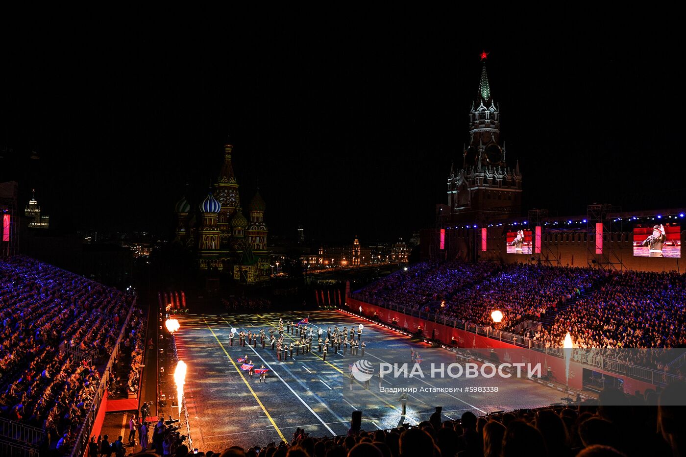 Церемония открытия фестиваля "Спасская башня"