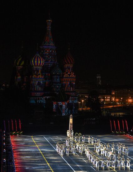 Церемония открытия фестиваля "Спасская башня"