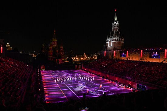 Церемония открытия фестиваля "Спасская башня"