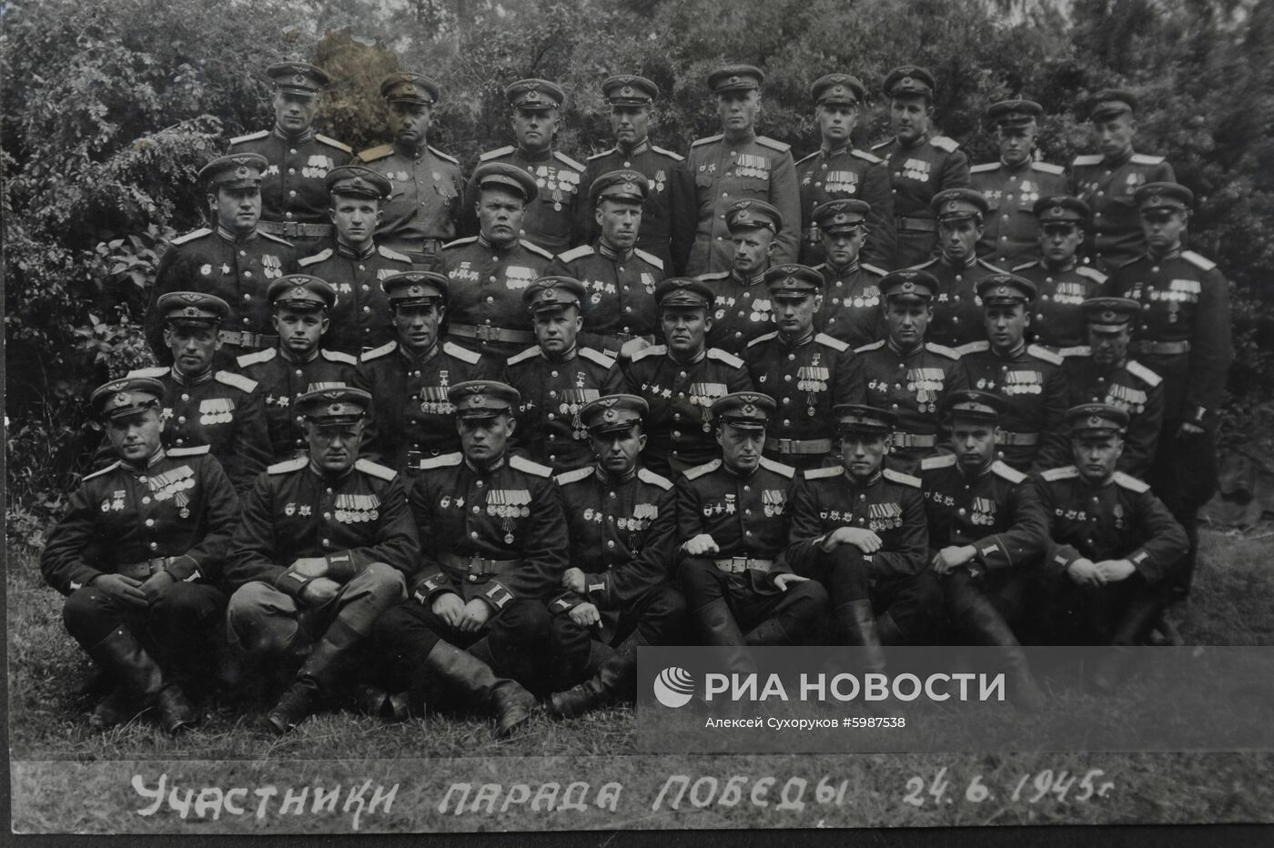 Ветеран Великой Отечественной войны А. Н. Боднар
