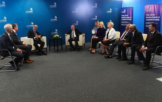 Президент РФ В. Путин принял участие в церемонии закрытия чемпионата мира WorldSkills 2019 в Казани
