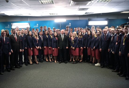 Президент РФ В. Путин принял участие в церемонии закрытия чемпионата мира WorldSkills 2019 в Казани