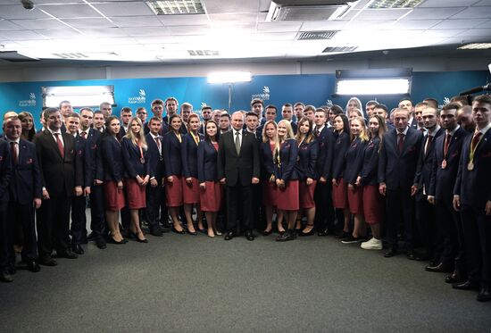 Президент РФ В. Путин принял участие в церемонии закрытия чемпионата мира WorldSkills 2019 в Казани