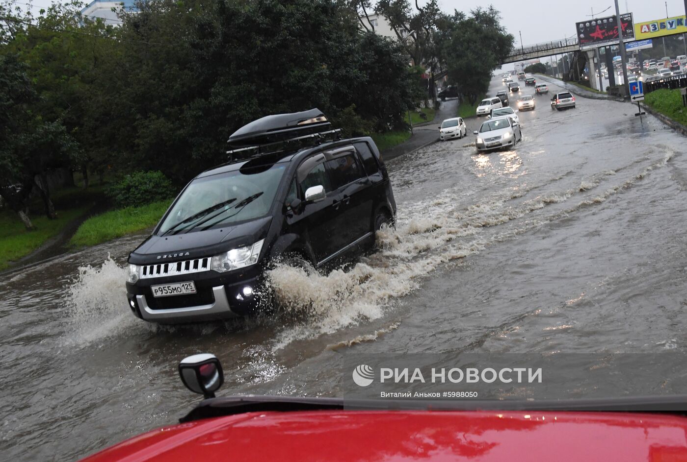 Последствия ливневых дождей во Владивостоке