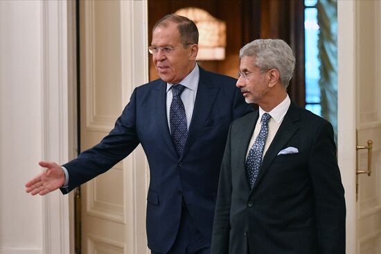 Встреча глав МИД РФ и Индии С. Лаврова и С. Джайшанкара 