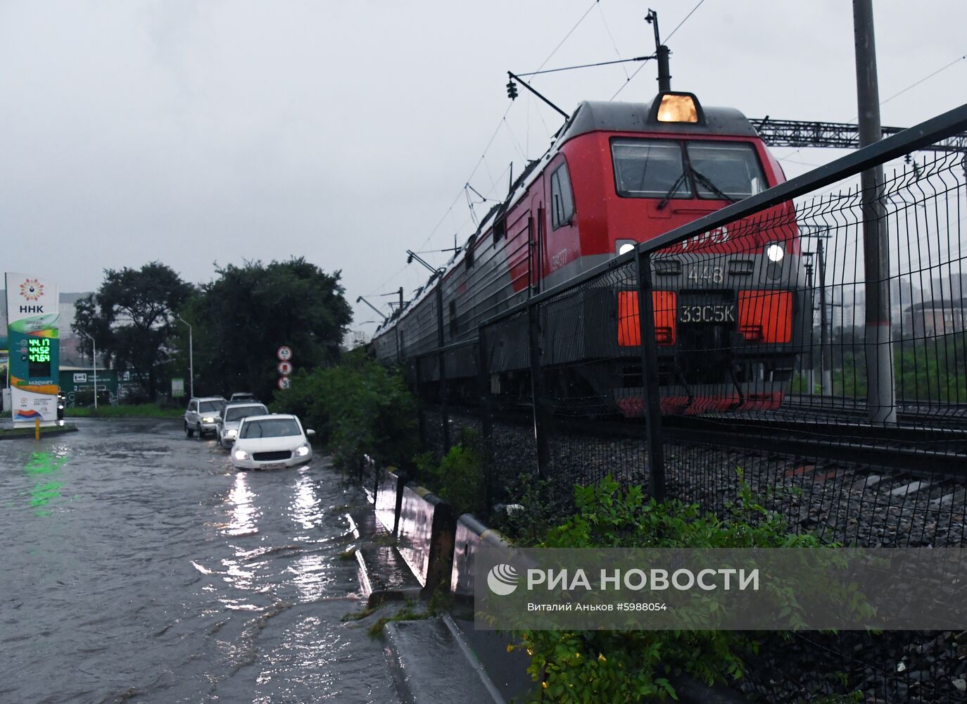 Последствия ливневых дождей во Владивостоке