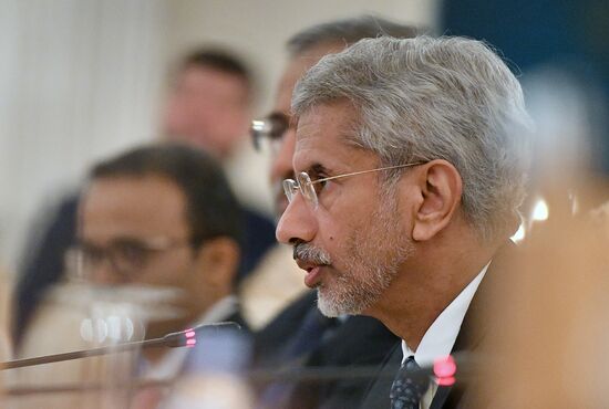 Встреча глав МИД РФ и Индии С. Лаврова и С. Джайшанкара 