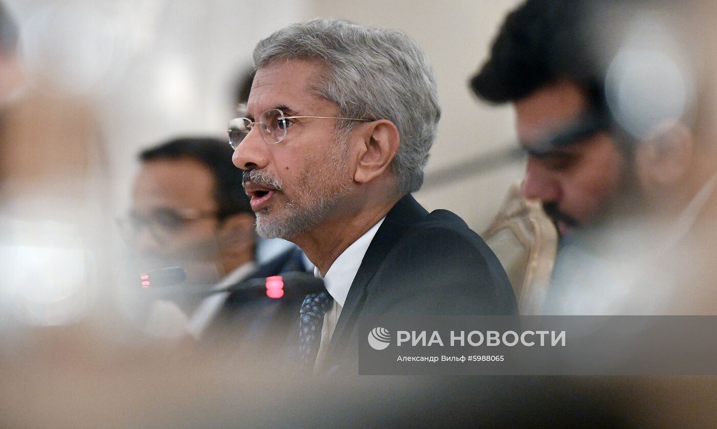 Встреча глав МИД РФ и Индии С. Лаврова и С. Джайшанкара 
