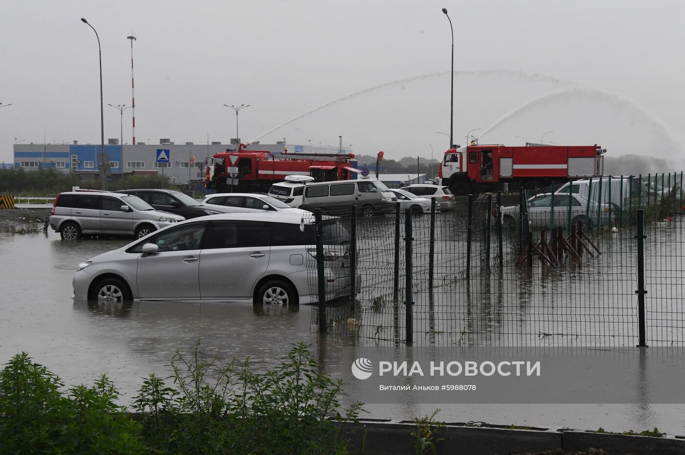 Последствия ливневых дождей во Владивостоке