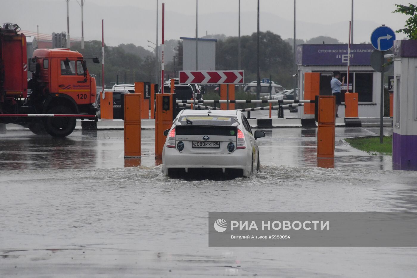 Последствия ливневых дождей во Владивостоке