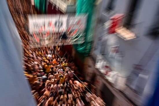 Праздник La Tomatina в Валенсии