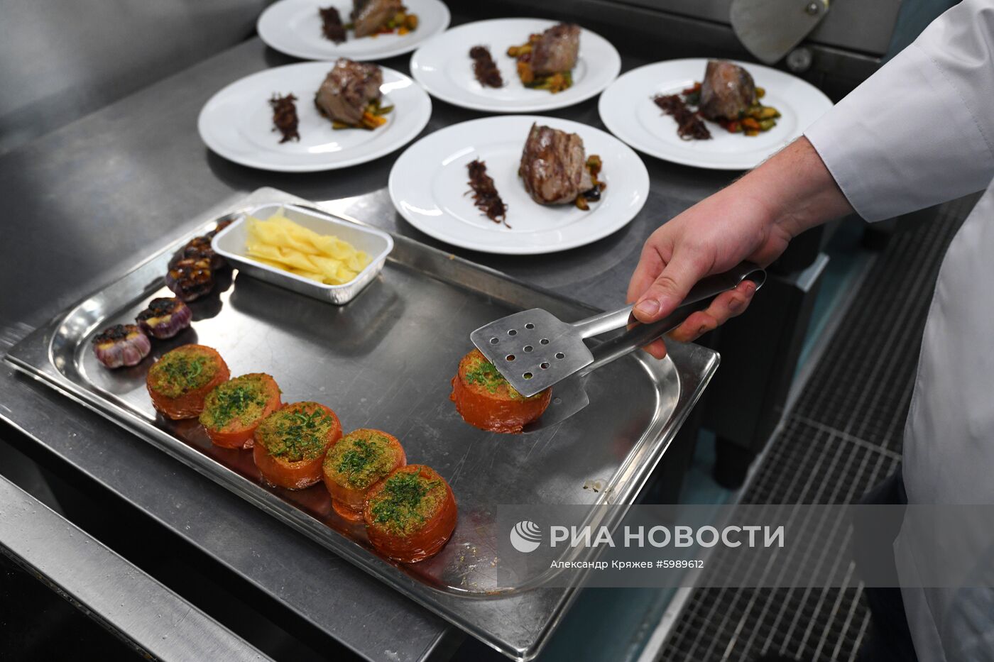 Открытие фабрики бортового питания в аэропорту Толмачёво