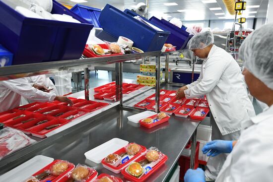 Открытие фабрики бортового питания в аэропорту Толмачёво