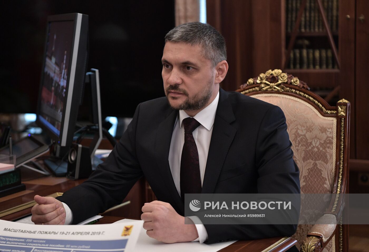 Президент РФ В. Путин встретился с врио губернатора Забайкальского края А. Осиповым