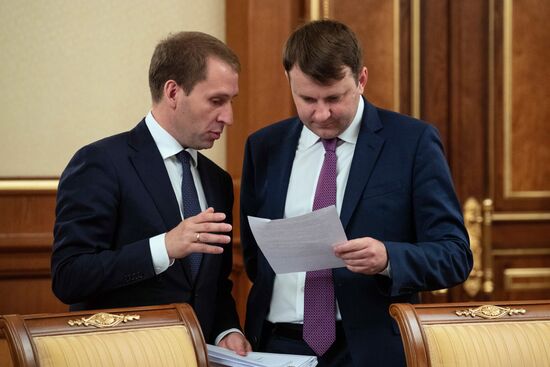 Премьер-министр РФ Д. Медведев провел заседание правительства РФ