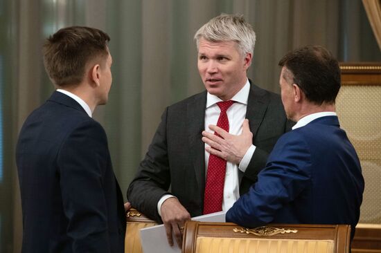 Премьер-министр РФ Д. Медведев провел заседание правительства РФ