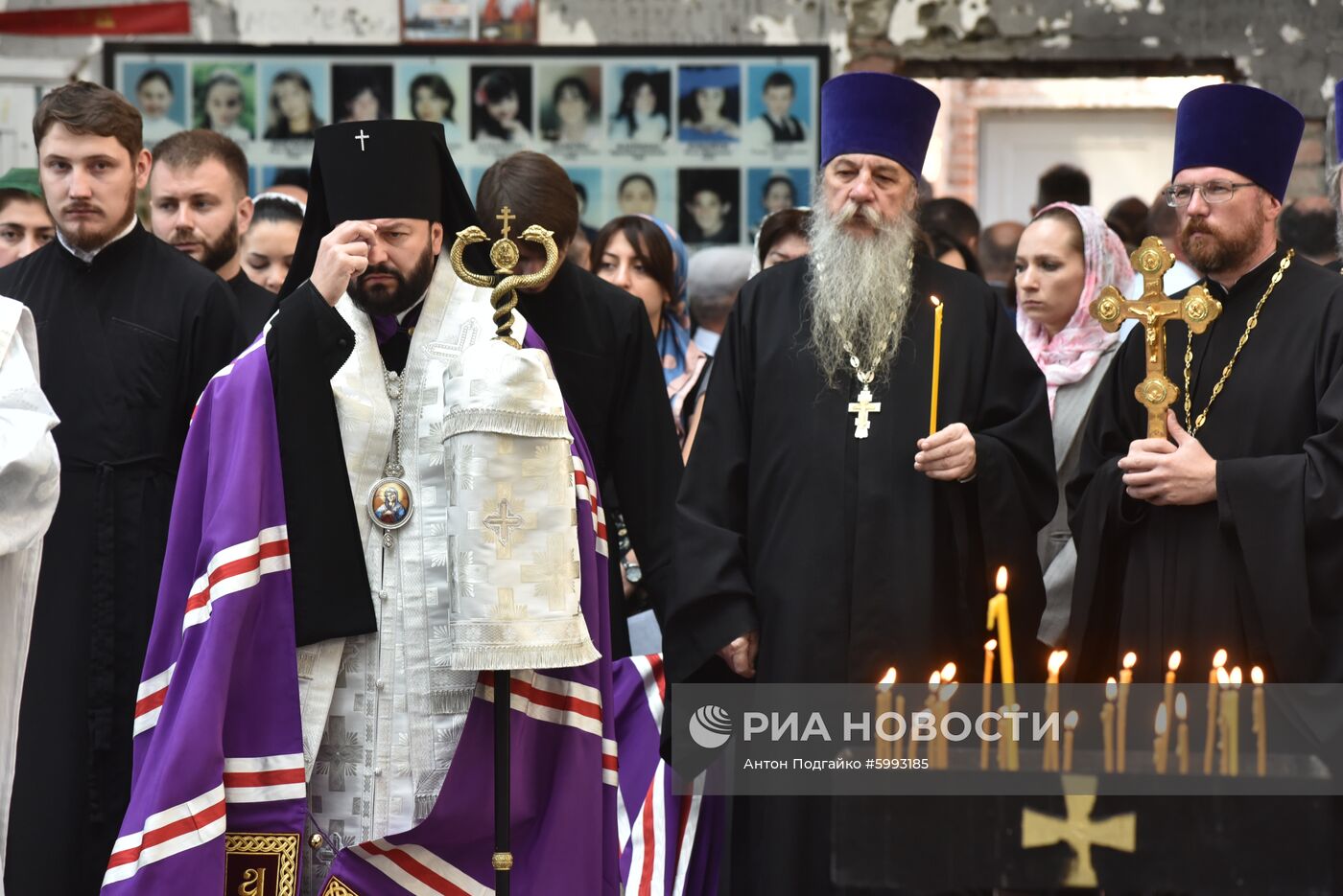 Траурные мероприятия в Беслане