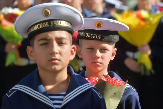 Начало учебного года в Нахимовском военно-морском училище