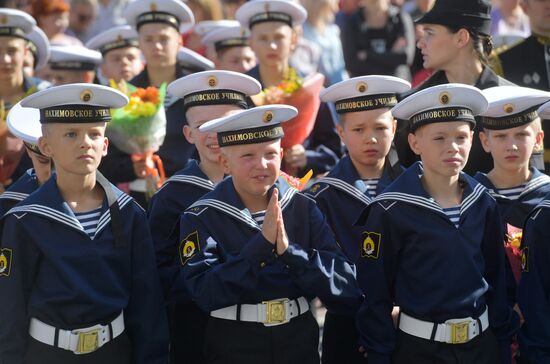 Начало учебного года в Нахимовском военно-морском училище