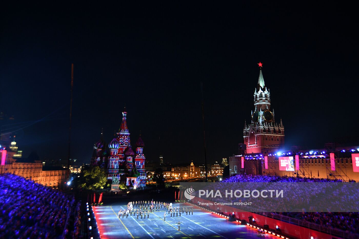 Церемония закрытия фестиваля "Спасская башня"