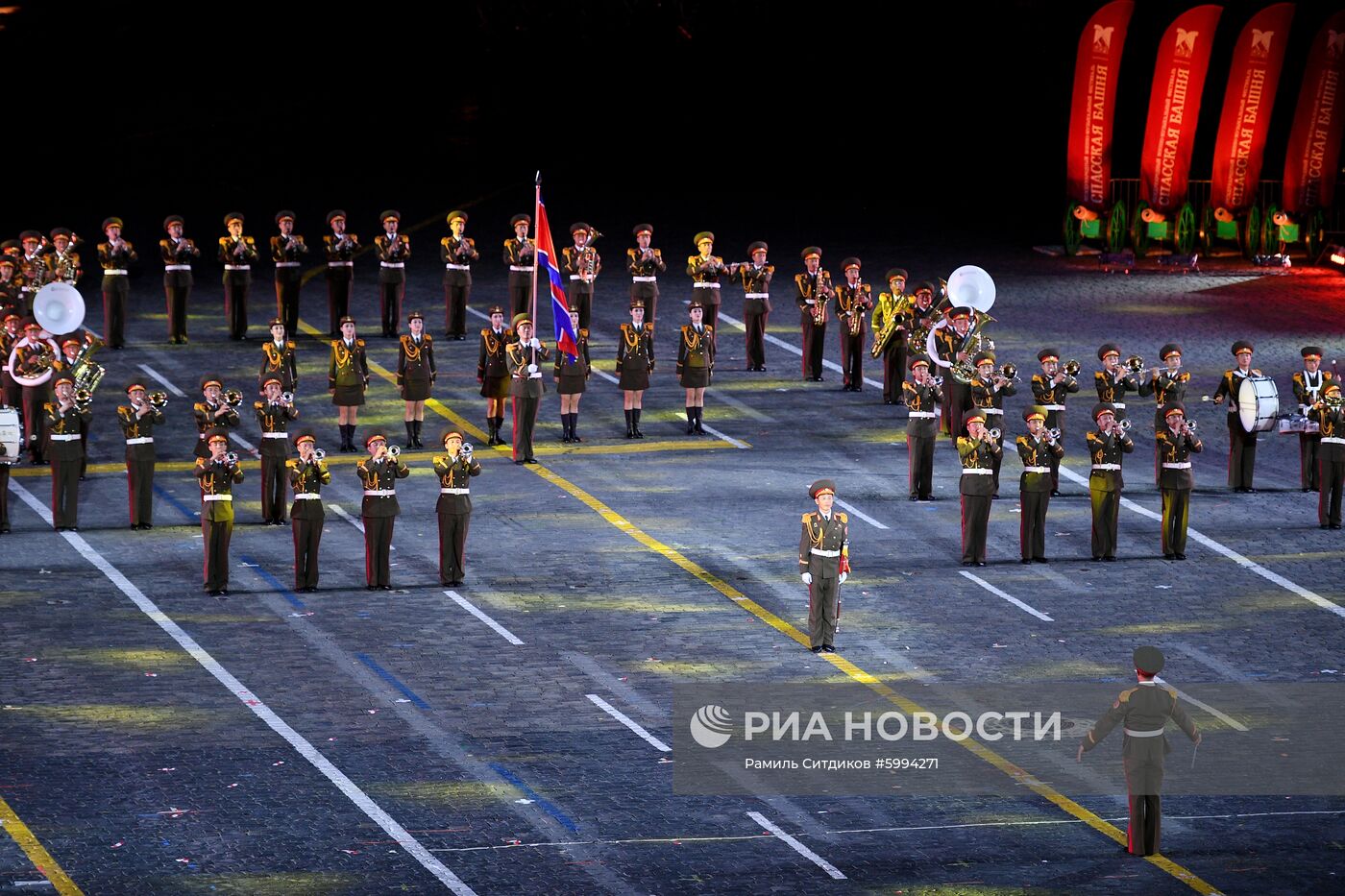 Церемония закрытия фестиваля "Спасская башня"