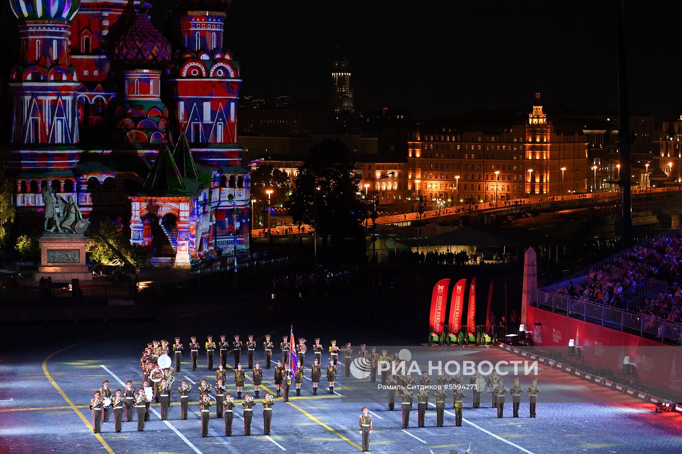 Церемония закрытия фестиваля "Спасская башня"