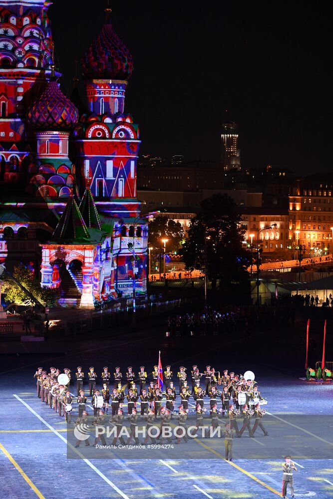Церемония закрытия фестиваля "Спасская башня"
