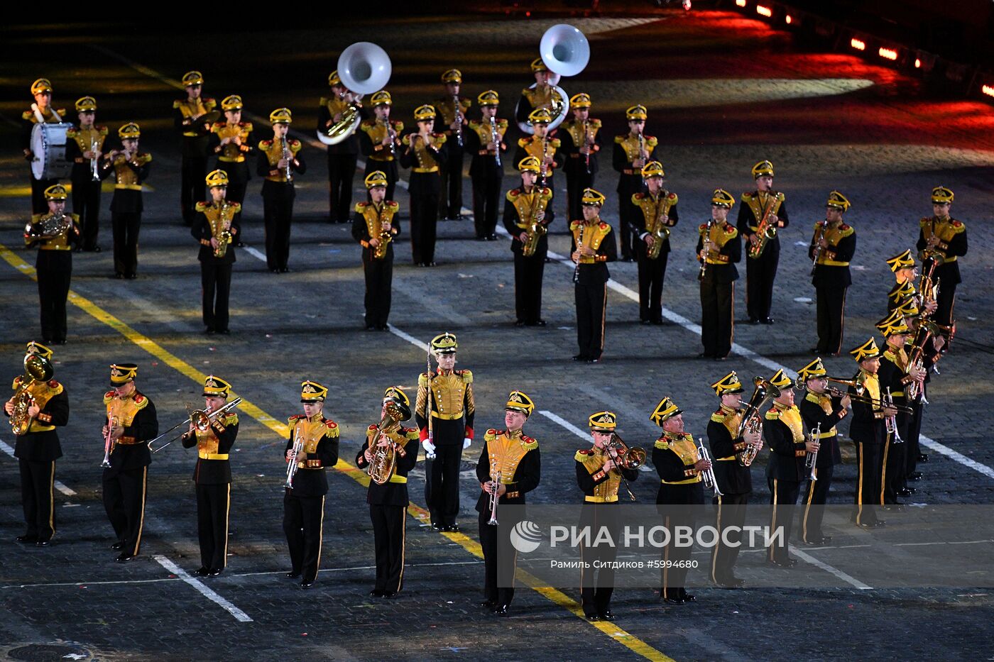 Церемония закрытия фестиваля "Спасская башня"