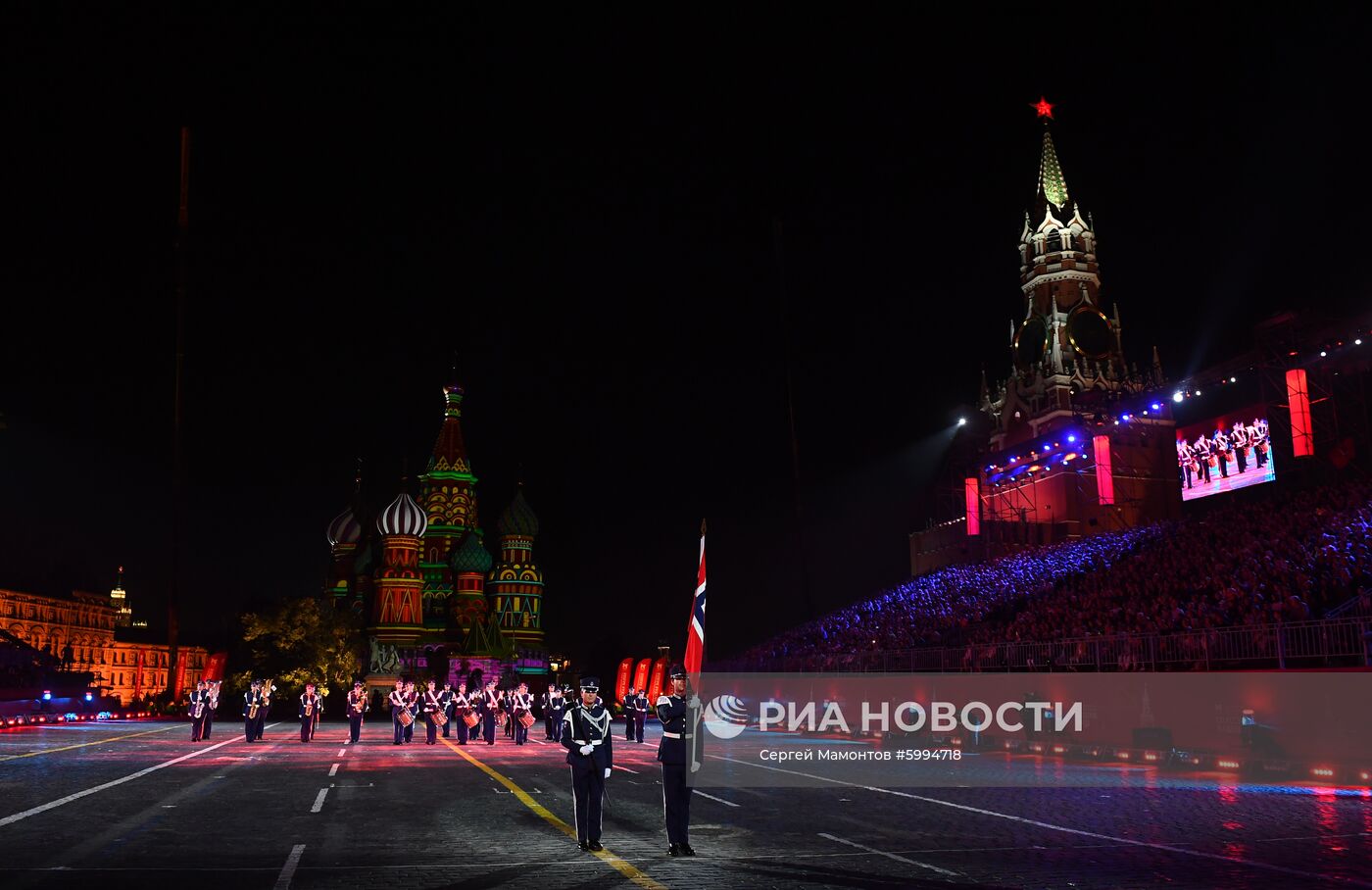 Церемония закрытия фестиваля "Спасская башня"