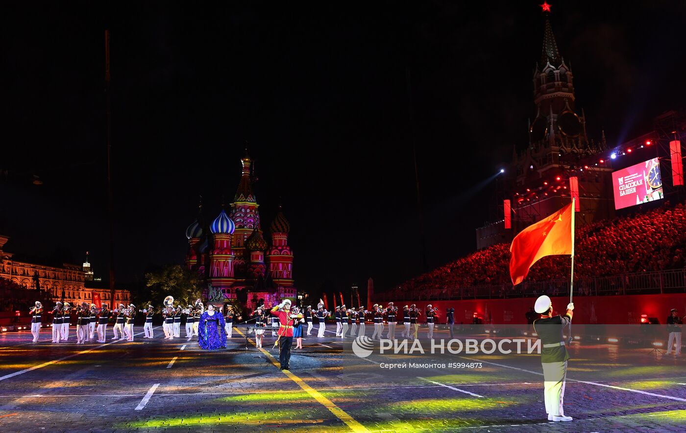 Церемония закрытия фестиваля "Спасская башня"