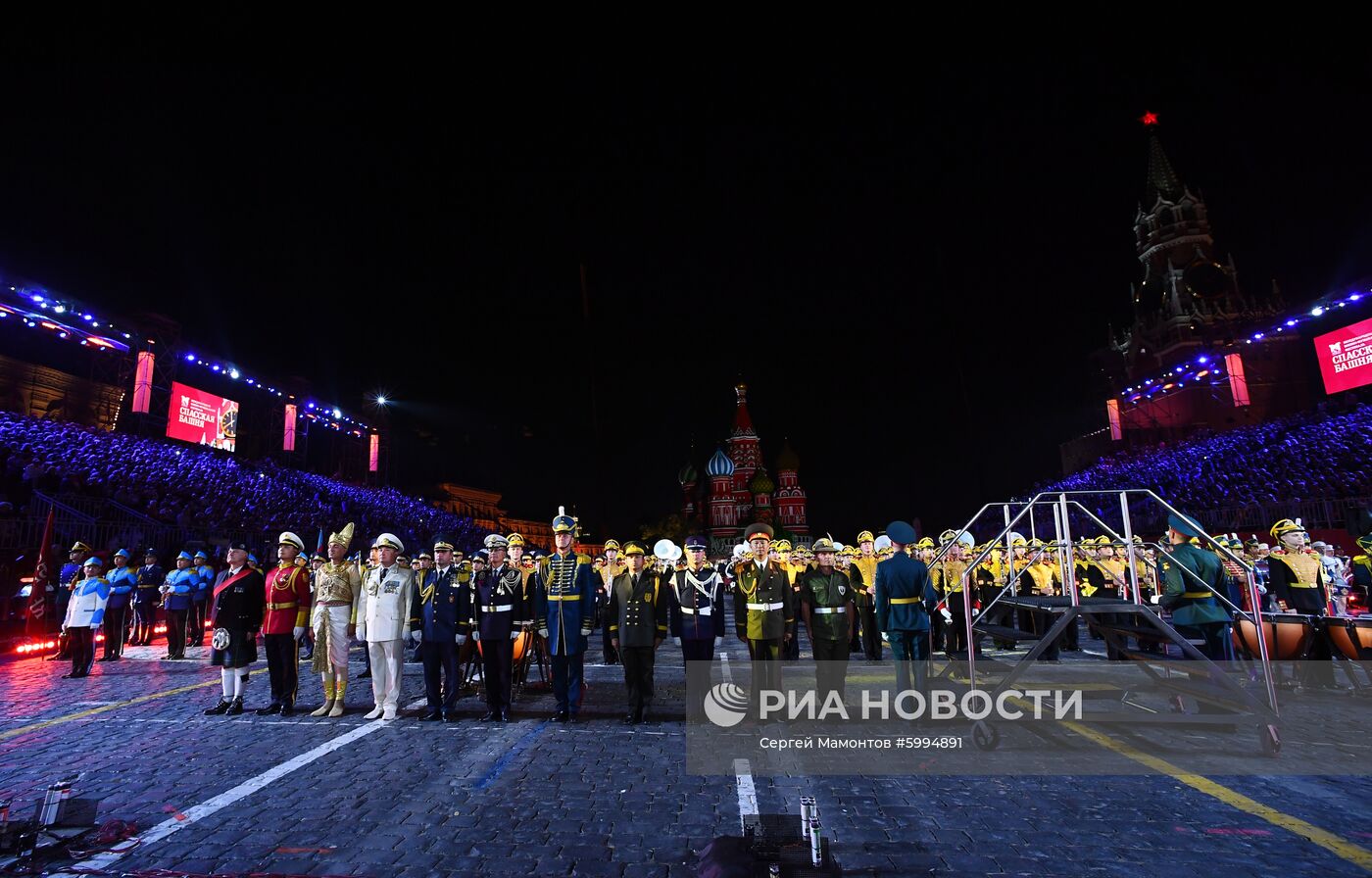 Церемония закрытия фестиваля "Спасская башня"