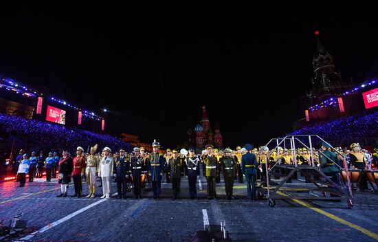 Церемония закрытия фестиваля "Спасская башня"