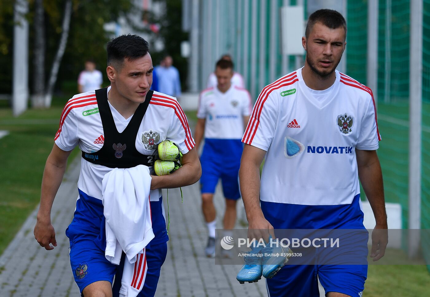 Футбол. Тренировка сборной России