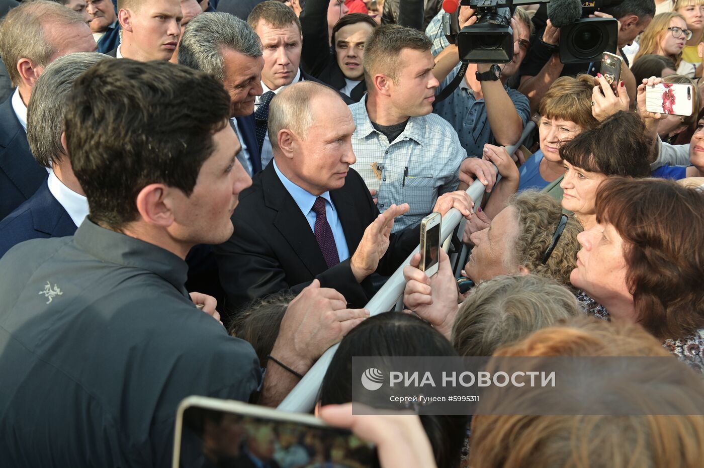 Рабочая поездка президента РФ В. Путина в Сибирский федеральный округ