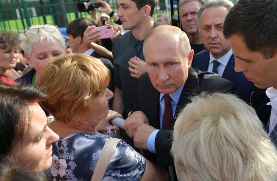 Рабочая поездка президента РФ В. Путина в Сибирский федеральный округ