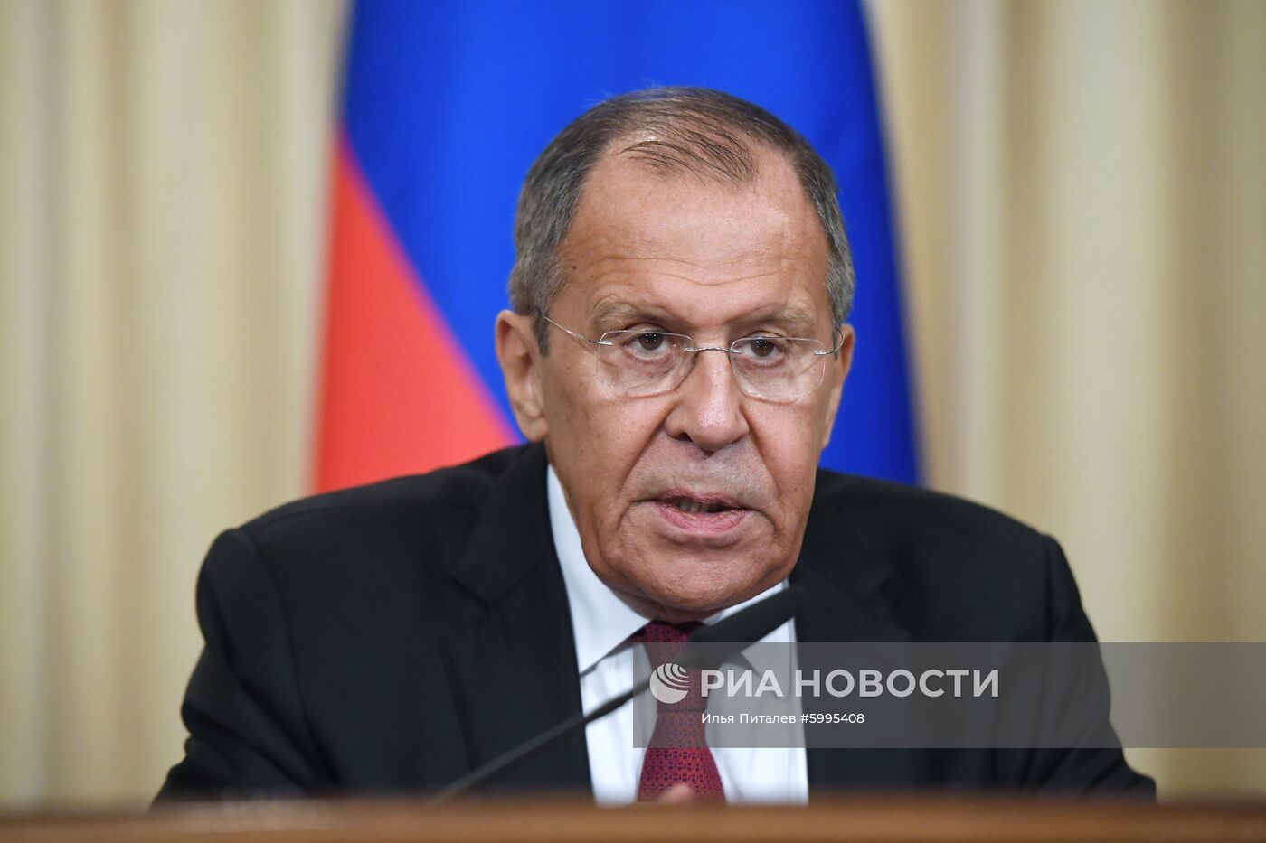 Встреча глав МИД РФ и Ирана С. Лаврова и М. Зарифа