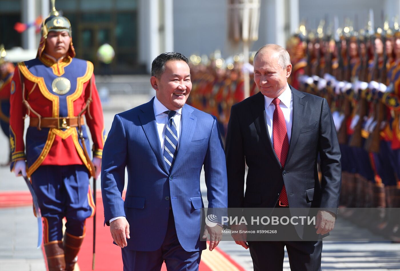 Официальный визит президента РФ В. Путина в Монголию