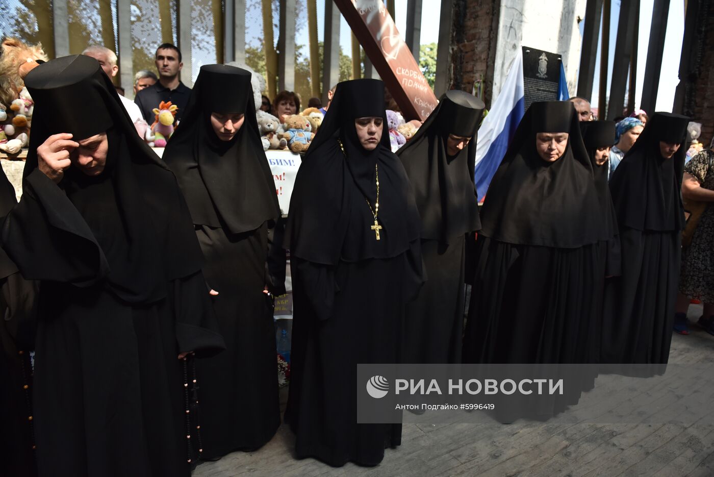 Траурные мероприятия в Беслане