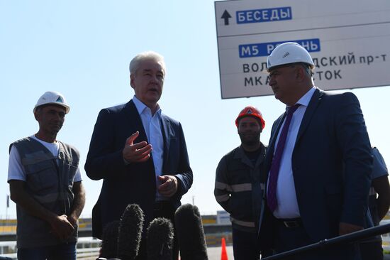 Открытие развязки на пересечении Бесединского шоссе с МКАД 