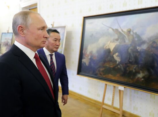 Официальный визит президента РФ В. Путина в Монголию