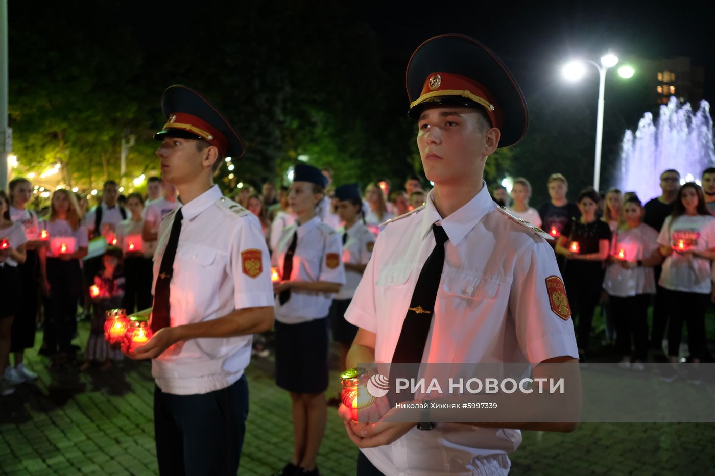 Акция "Свеча памяти" в Краснодаре